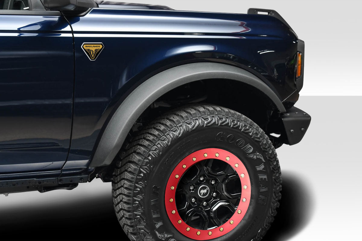 Extreme Dimensions Duraflex Bigfoot Front Fenders Flare Compatible With 2021-2023 Ford Bronco - 2 Piece - 117972