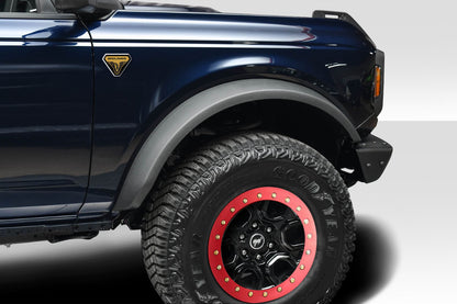 Extreme Dimensions Duraflex Bigfoot Front Fenders Flare Compatible With 2021-2023 Ford Bronco - 2 Piece - 117972