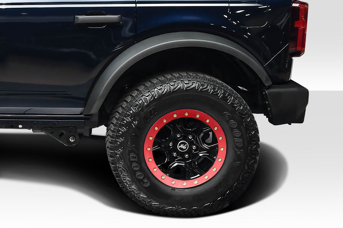Extreme Dimensions Duraflex Bigfoot Rear Fender Flares Compatible With 2021-2023 Ford Bronco - 2 Piece - 117974