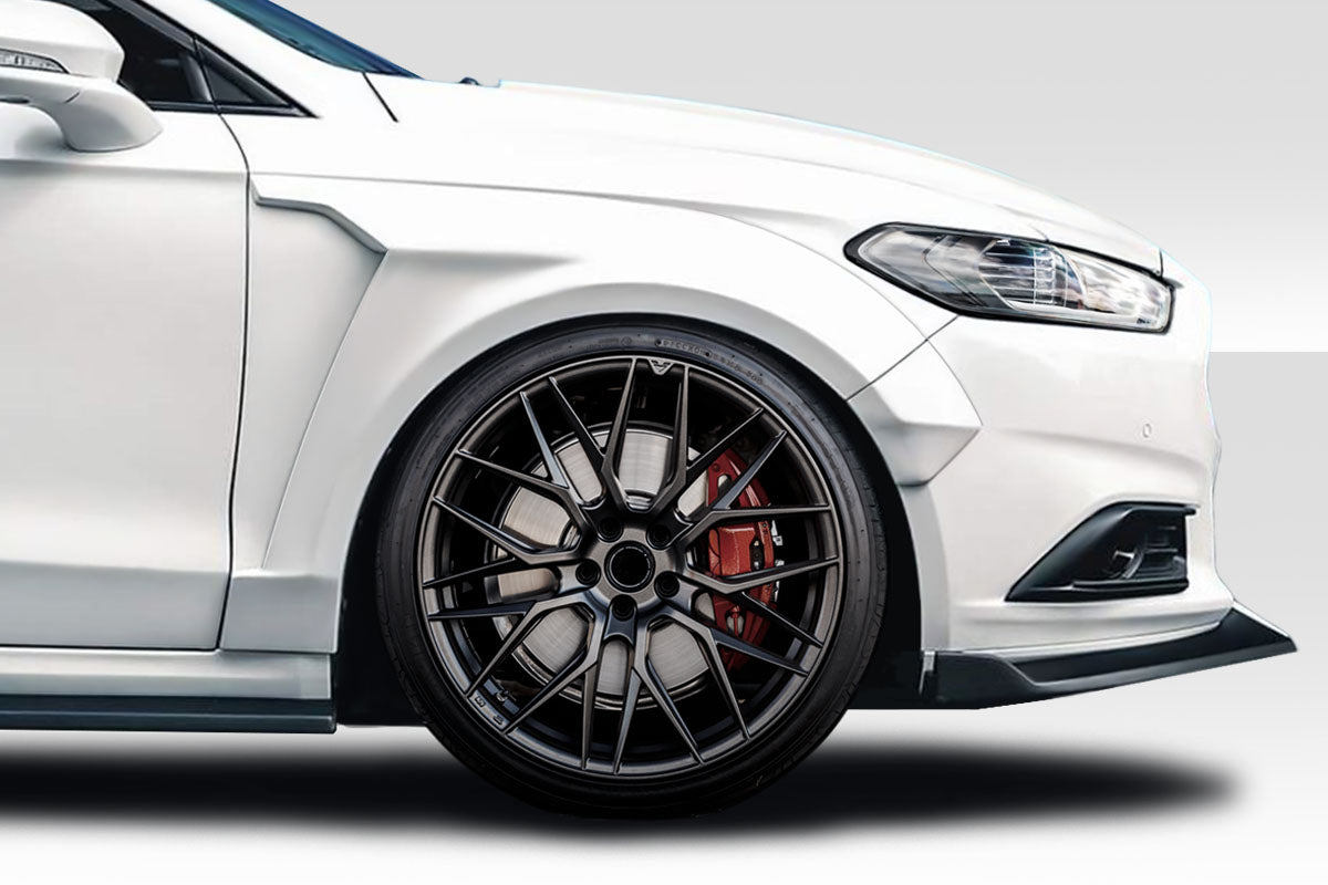 Extreme Dimensions Duraflex Reis Front Fenders Flare Compatible With 2013-2016 Ford Fusion - 4 Piece - 117976