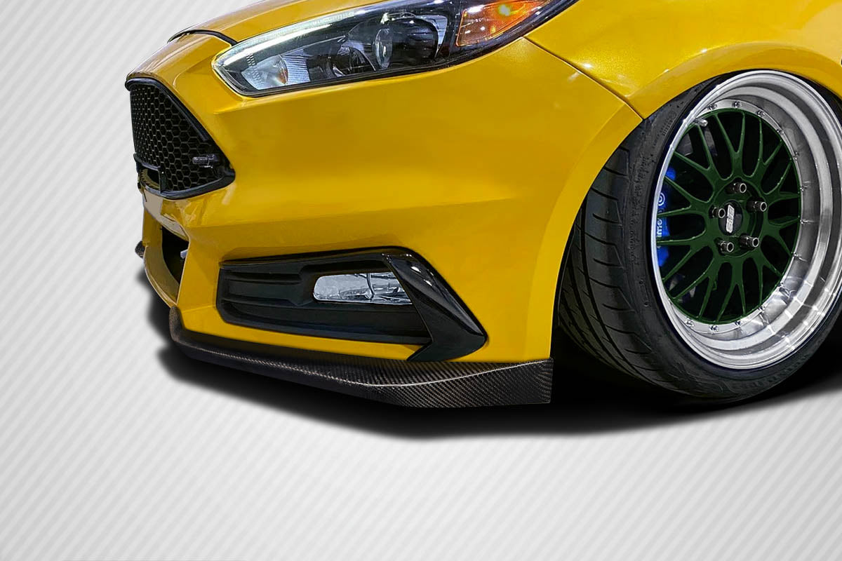 Carbon Creations Streetline Front Lip Spoiler Compatible With 2015-2018 Ford Focus - 2 Piece - 117997