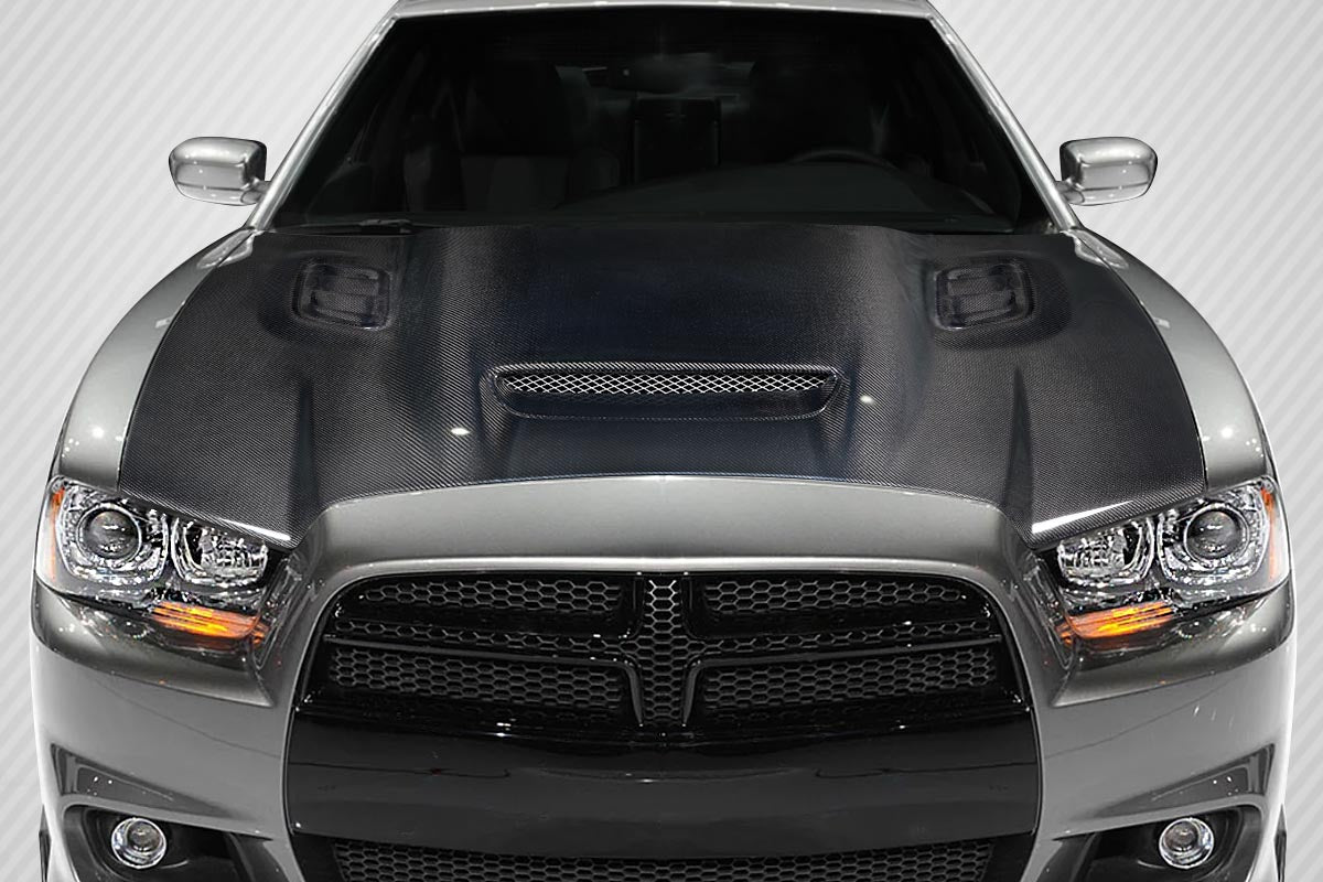 Carbon Creations Hellcat Redeye Look Hood Compatible With 2011-2014 Dodge Charger - 1 Piece - 118002