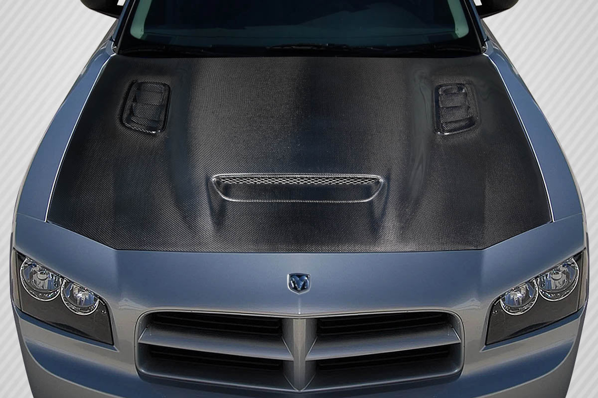Carbon Creations Hellcat Redeye Look Hood Compatible With 2006-2010 Dodge Charger - 1 Piece - 118003
