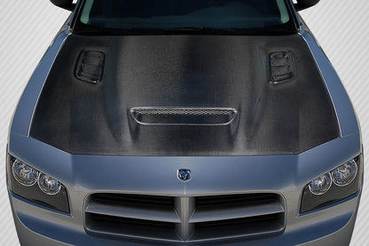 Carbon Creations Hellcat Redeye Look Hood Compatible With 2006-2010 Dodge Charger - 1 Piece - 118003