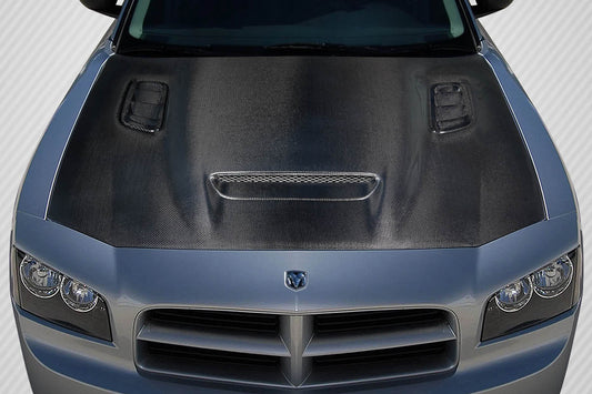 Carbon Creations Hellcat Redeye Look Hood Compatible With 2006-2010 Dodge Charger - 1 Piece - 118003