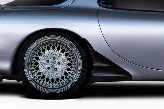 Extreme Dimensions Duraflex Lucid Rear Lip Add On Spoiler Compatible With 1993-1997 Mazda RX7 - 2 Piece - 118022