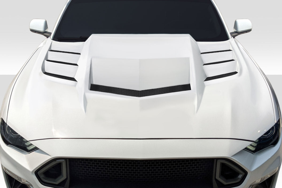 Extreme Dimensions Duraflex Interceptor Hood Compatible With 2018-2023 Ford Mustang - 1 Piece - 118046