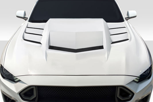 Extreme Dimensions Duraflex Interceptor Hood Compatible With 2018-2023 Ford Mustang - 1 Piece - 118046