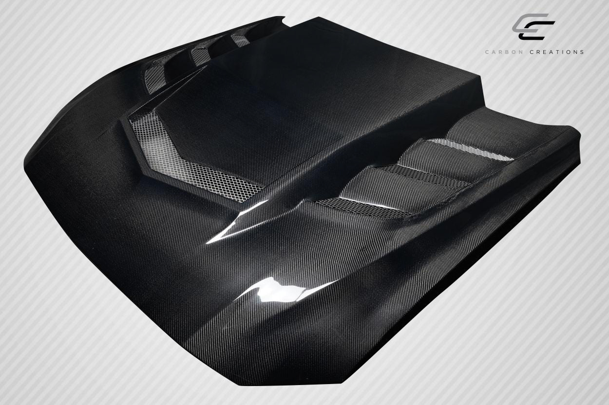 Carbon Creations Interceptor Hood Compatible With 2018-2023 Ford Mustang - 1 Piece - 118047
