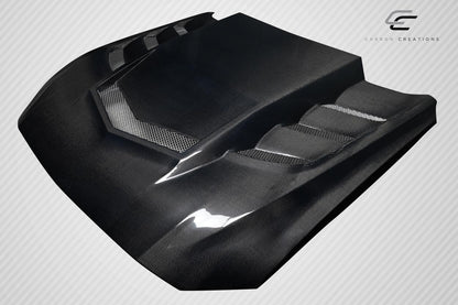 Carbon Creations Interceptor Hood Compatible With 2018-2023 Ford Mustang - 1 Piece - 118047