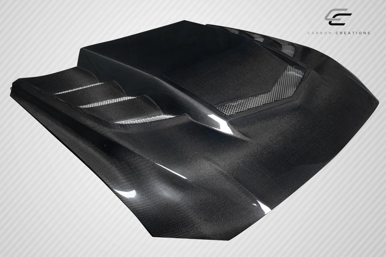 Carbon Creations Interceptor Hood Compatible With 2018-2023 Ford Mustang - 1 Piece - 118047