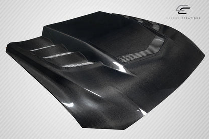 Carbon Creations Interceptor Hood Compatible With 2018-2023 Ford Mustang - 1 Piece - 118047