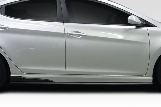 Extreme Dimensions Duraflex SQR Side Skirts Compatible With 2011-2013 Hyundai Elantra - 2 Piece - 118067