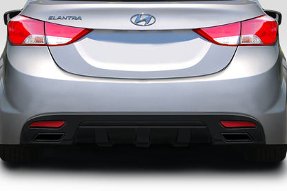 Extreme Dimensions Duraflex SQR Rear Diffuser Compatible With 2011-2013 Hyundai Elantra - 1 Piece - 118068