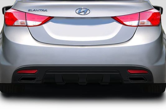 Extreme Dimensions Duraflex SQR Rear Diffuser Compatible With 2011-2013 Hyundai Elantra - 1 Piece - 118068