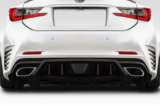 Extreme Dimensions Duraflex Downforce Rear Lip Add On Spoiler Compatible With 2015-2022 Lexus RC-F - 1 Piece - 118074