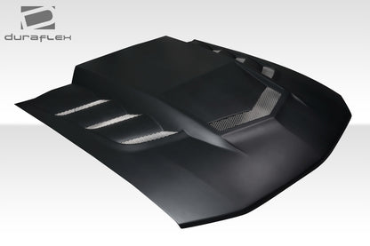 Extreme Dimensions Duraflex Interceptor Hood Compatible With 2005-2009 Ford Mustang - 1 Piece - 118076