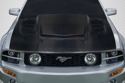 Carbon Creations Interceptor Hood Compatible With 2005-2009 Ford Mustang - 1 Piece - 118077
