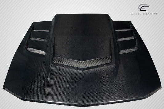 Carbon Creations Interceptor Hood Compatible With 2005-2009 Ford Mustang - 1 Piece - 118077