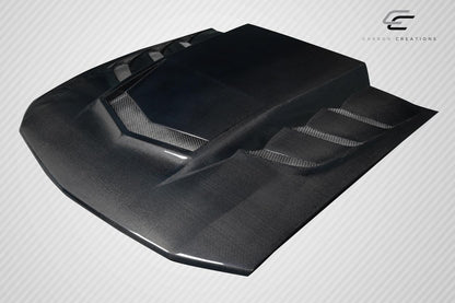 Carbon Creations Interceptor Hood Compatible With 2005-2009 Ford Mustang - 1 Piece - 118077