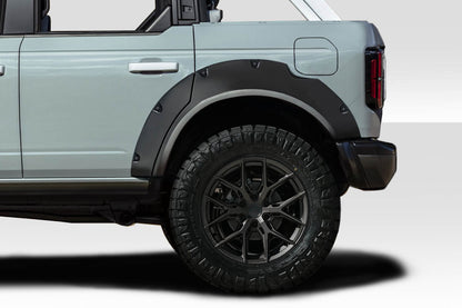 Extreme Dimensions Duraflex Extreme Country Rear Fender Flares Compatible With 2021-2023 Ford Bronco - 4 Piece - 118093