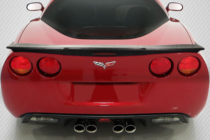 Carbon Creations Flow Wave Wing Spoiler Compatible With 2005-2013 Chevrolet Corvette - 1 Piece - 118101