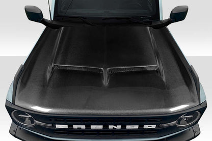 Carbon Creations GT500 Hood Compatible With 2021-2023 Ford Bronco - 1 Piece - 118120