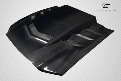 Carbon Creations Interceptor Hood Compatible With 2013-2014 Ford Mustang - 1 Piece - 118126
