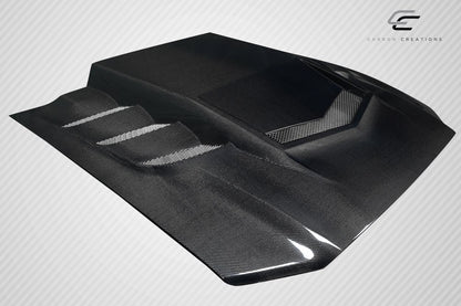 Carbon Creations Interceptor Hood Compatible With 2013-2014 Ford Mustang - 1 Piece - 118126