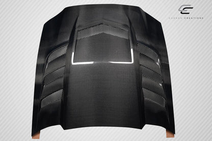 Carbon Creations Interceptor Hood Compatible With 2013-2014 Ford Mustang - 1 Piece - 118126