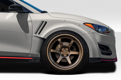 Extreme Dimensions Duraflex Aerotune Front Fenders Flare Compatible With 2019-2023 Hyundai Veloster - 6 Piece - 118127