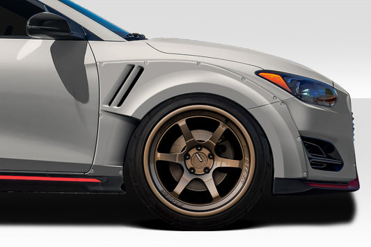 Extreme Dimensions Duraflex Aerotune Front Fenders Flare Compatible With 2019-2023 Hyundai Veloster - 6 Piece - 118127