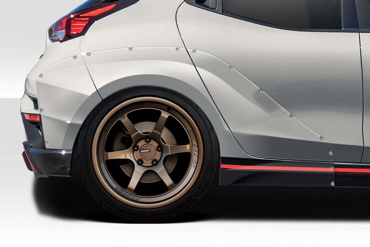 Extreme Dimensions Duraflex Aerotune Rear Fender Flares Compatible With 2019-2023 Hyundai Veloster - 5 Piece - 118129