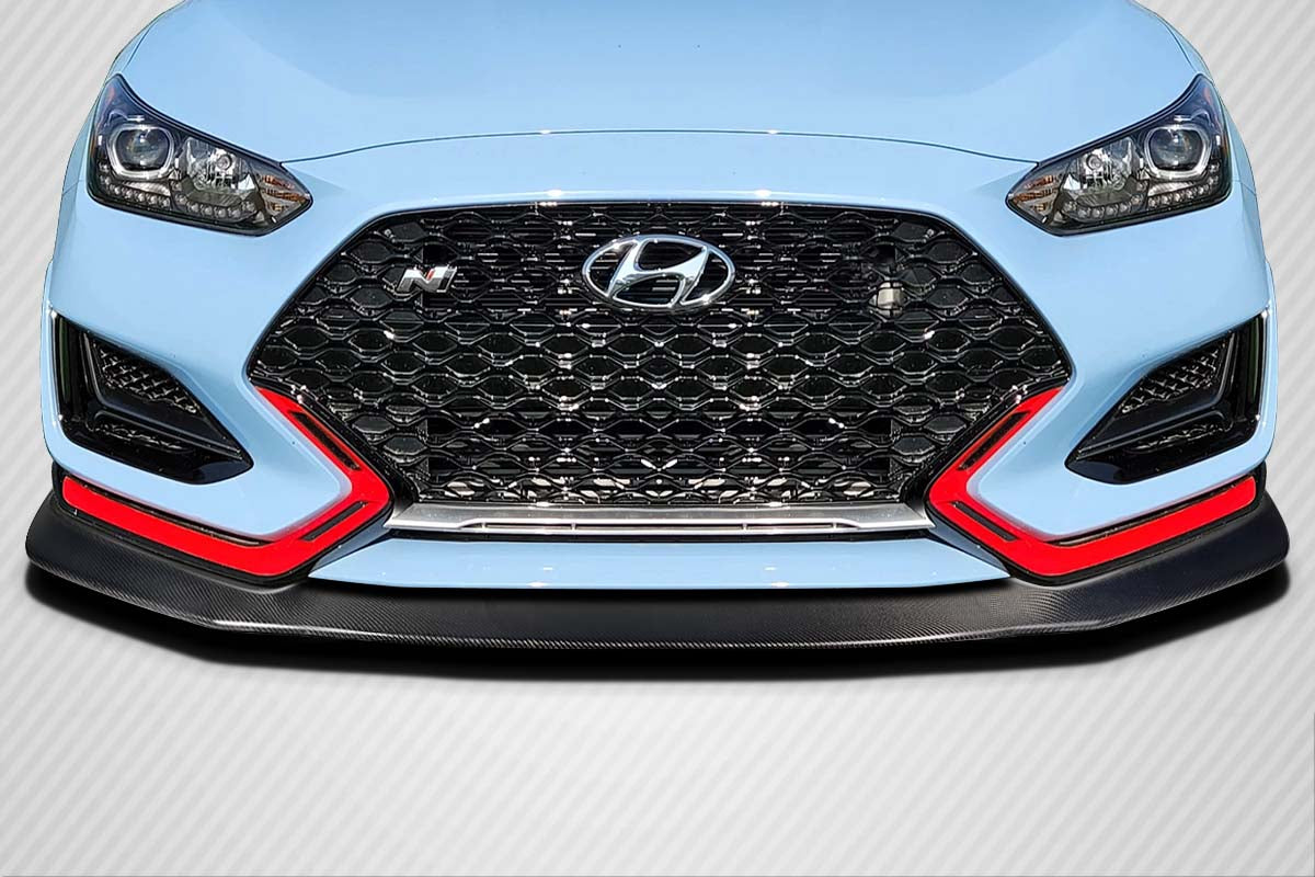 Carbon Creations Aerotune Front Lip Spoiler Compatible With 2019-23 Hyundai Veloster - 1 Piece - 118134