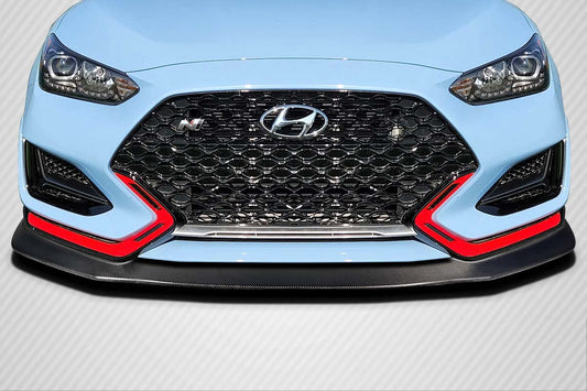 Carbon Creations Aerotune Front Lip Spoiler Compatible With 2019-23 Hyundai Veloster - 1 Piece - 118134