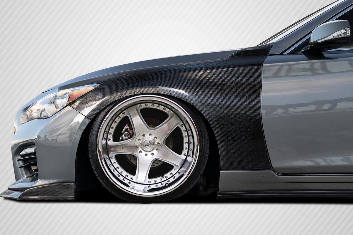 Carbon Creations OEM Look Fender Compatible With 2014-18 Infiniti Q50 - 2 Piece - 118159
