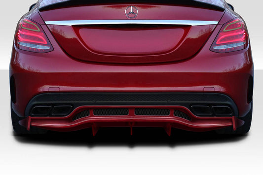 Extreme Dimensions Duraflex Weaver Rear Lip Add On Spoiler Compatible With 2015-2021 Mercedes C Class - 3 Piece - 118171