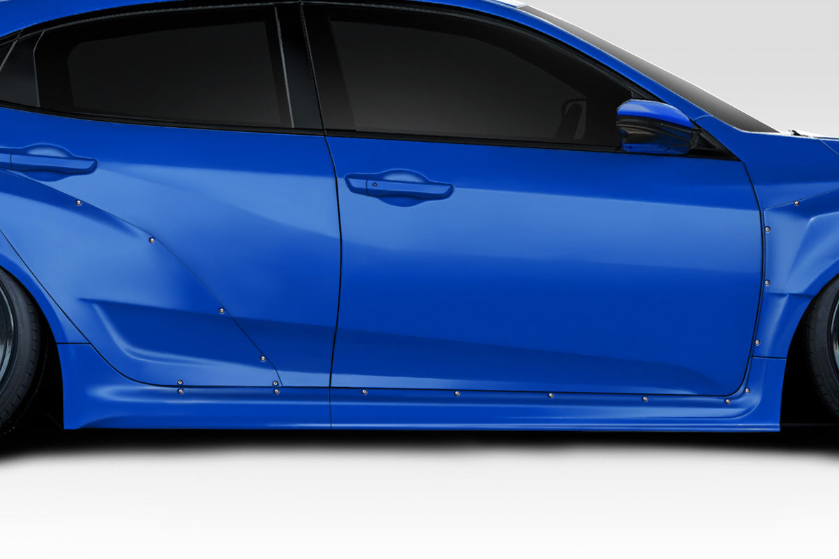 Extreme Dimensions Duraflex Speedster Wide Body Sideskirts Compatible With 2016-2021 Honda Civic - 4 Piece - 118186