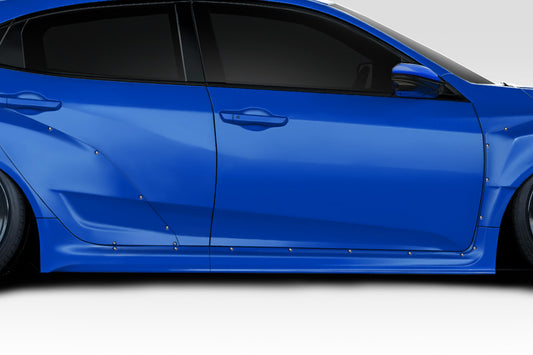 Extreme Dimensions Duraflex Speedster Wide Body Sideskirts Compatible With 2016-2021 Honda Civic - 4 Piece - 118186