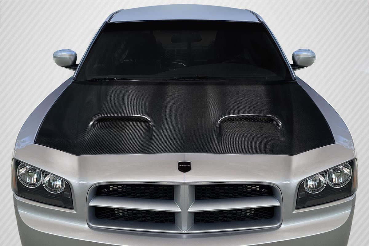 Carbon Creations Hellcat v2 Hood Compatible With 2006-2010 Dodge Charger - 1 Piece - 118198
