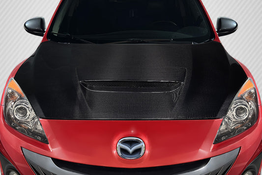 Carbon Creations OEM Look Hood Compatible With 2010-2013 Mazda Mazdaspeed 3 - 1 Piece - 118235