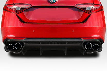 Extreme Dimensions Duraflex Garda Rear Diffuser Compatible With 2017-2023 Alfa Romeo Giulia - 1 Piece - 118258