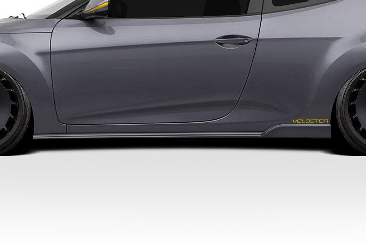 Extreme Dimensions Duraflex Bailer Side Skirts Compatible With 2012-2017 Hyundai Veloster - 2 Piece - 118278