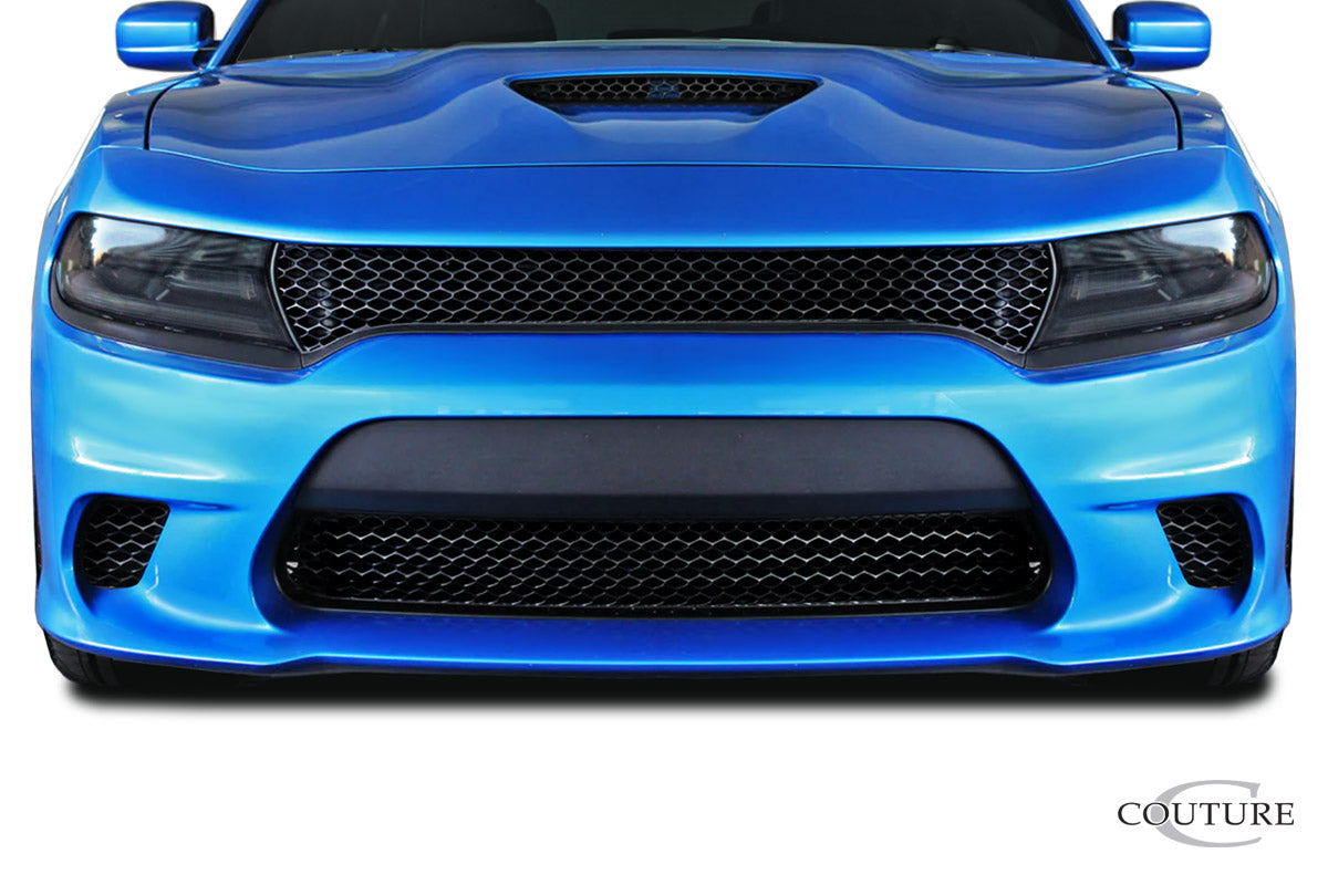 Couture Polyurethane Hellcat Look Front Lip Spoiler Compatible With 2015-2021 Dodge Charger - 1 Piece - 118289