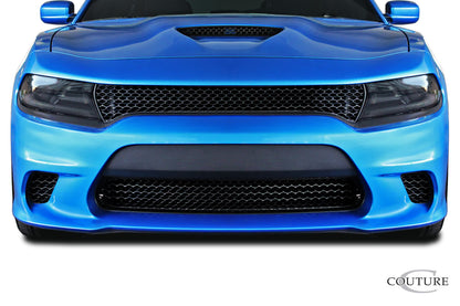 Couture Polyurethane Hellcat Look Front Lip Spoiler Compatible With 2015-2021 Dodge Charger - 1 Piece - 118289