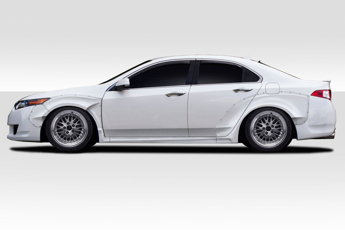 Extreme Dimensions Duraflex Khan Wide Body Fender Flares Kit Compatible With 2009-2014 Acura TSX - 10 Piece - 118339