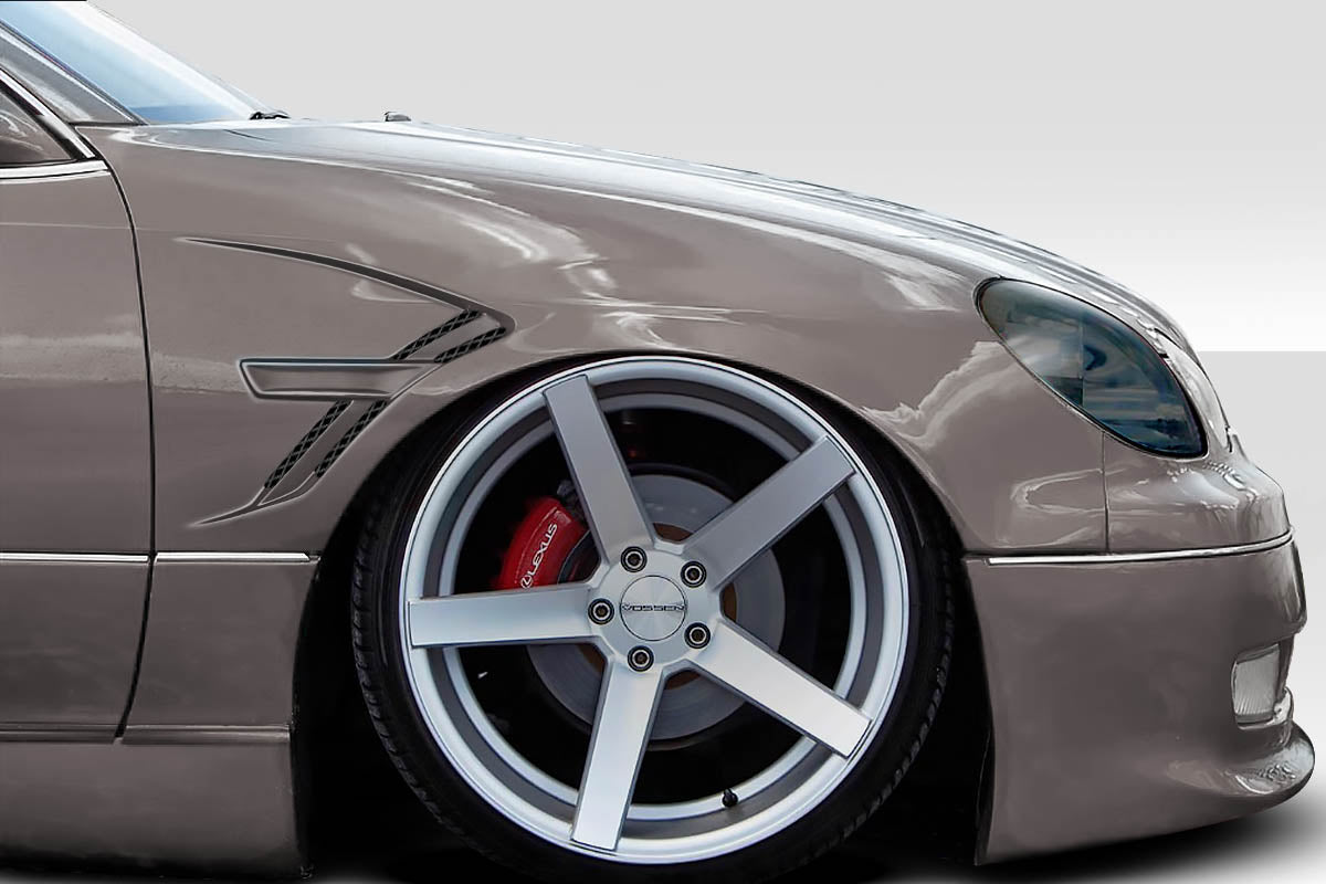 Duraflex Aiming Front Fenders Compatible With 1998-2005 Lexus GS - 1 Piece - 118361
