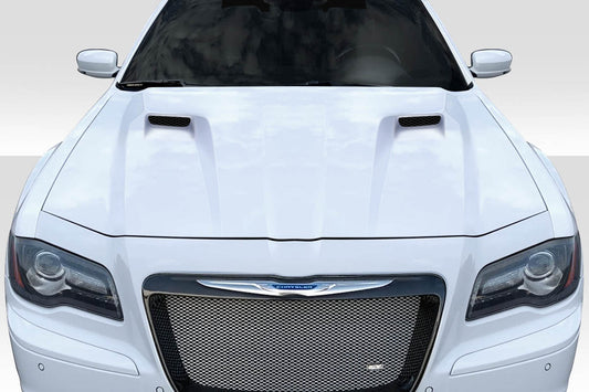 Extreme Dimensions Duraflex Challenger Look Hood Compatible With 2011-2023 Chrysler 300 - 1 Piece - 118371