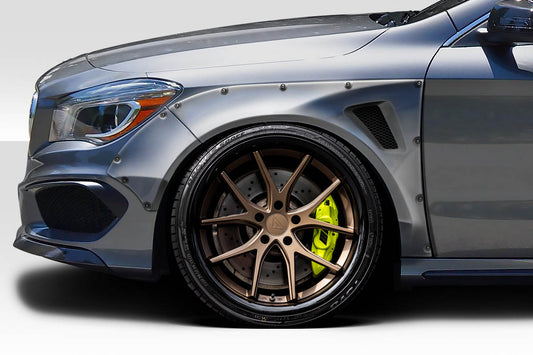 Extreme Dimensions Duraflex Facta Front Fenders Flares Compatible With 2014-2015 Mercedes CLA Class - 118375
