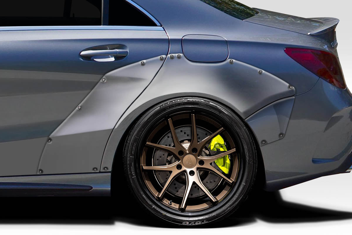 Extreme Dimensions Duraflex Facta Rear Fender Flares Compatible With 2014-2015 Mercedes CLA Class - 118377